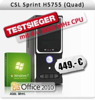 Sprint H5755 (Quad) Testsieger